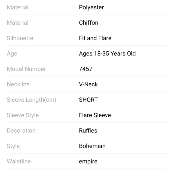 NWT Sexy Boho Maxi Split Summer Dress S: Sm-Med - Picture 15 of 16